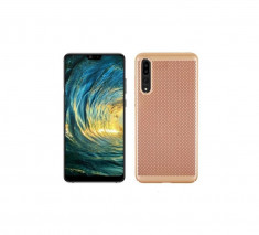 Husa Telefon Plastic Huawei P20 Pro Mesh Gold foto