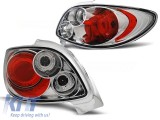 Set de stopuri tuning potrivite pentru Peugeot 206 CC 10.1998- cu baza cromata, stanga si dreapta Performance AutoTuning