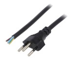 Cablu de alimentare 3x1mm2 H05VV-F, 3m, 10A, negru - LIAN DUNG