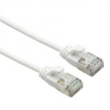 Cablu de retea U/FTP Data Center cat 7 LSOH cu mufe RJ45 (500 MHz) Slim Alb 3m, Roline 21.15.1713