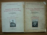 N. GHIKA BUDESTI - EVOLUTIA ARHITECTURII IN MUNTENIA SI OLTENIA ( volumele 1 si 2 ) - 1927, 1931