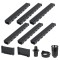 vidaXL Canale de drenaj, 6 buc., plastic, 6 m 142880