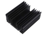 Radiator extrudat cu aripioare neagră FISCHER ELEKTRONIK 100x87x41 mm