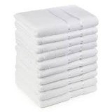 Set 10 prosoape 100% de bumbac Pakistanez, 50x90 cm, cod P104