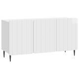 vidaXL Cabinet TV Alb foarte lucios 99 x 34,5 x 52 cm Lemn prelucrat 894489