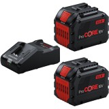 Bosch 1600A02T5W - Set 2 acumulatori si incarcator Li-Ion 18 V 12 Ah incarcare rapida
