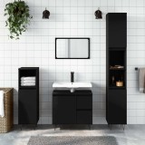 vidaXL Dulap de baie, negru, 65x33x60 cm, lemn prelucrat 831605