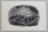 &quot;Night Attack in the Trenches, Sebastopol&quot; gravura 1857, Scene lupta, Cerneala, Altul