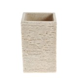 Suport rectangular pentru periute, aspect piatra naturala 10 cm