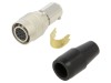 Conector circular HR10 push-pull mufă 2A argintat lipire