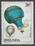 Rwanda / Ruanda 1984 , Posta Aeriana , Aviatie , Baloane