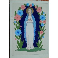 Carte postala, desen manual, Sacra ARS NOVA, perioada interbelica