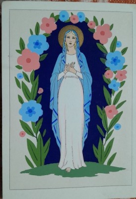Carte postala, desen manual, Sacra ARS NOVA, perioada interbelica foto