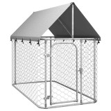 vidaXL Padoc pentru c&acirc;ini de exterior cu acoperiș, 200x100x150 cm