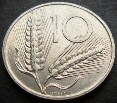 Moneda 10 LIRE - ITALIA, anul 1986 * cod 3343 = A.UNC foto