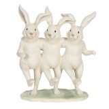 Cumpara ieftin Figurine polirasina alba Iepurasi 16x9x19 cm