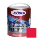 Vopsea alchidica pentru lemn / metal, Kober Ideea, interior / exterior, rosu, 4 L