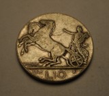 Italia 10 Lire 1926 Rara Piesa de Colectie