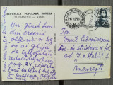 1956 CP adresat lui Emil Cizmarescu / Emil Manu, Calimanesti - Bucuresti literar