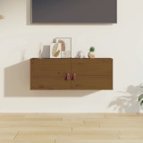 Dulap de perete, maro miere, 80x30x30 cm, lemn masiv de pin GartenMobel Dekor, vidaXL