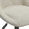 Scaun de bar, crem, catifea - 6