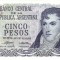 ARGENTINA █ bancnota █ 5 Pesos █ 1974-1976 █ P-294 █ UNC █ necirculata