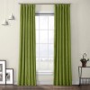 Draperie din catifea cu rejansa din bumbac tip fagure, Madison, 200x210 cm, densitate 700 g/ml, Moss green, 1 buc