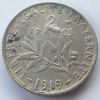 Franța 2 francs / franci 1919 argint, Europa