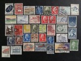 Danemarca - Lot 35 timbre, uzuale și comemorative gravate (Anii '70) obliterate -A583