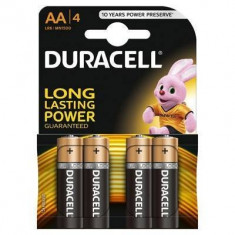 Baterie Duracell Basic AA LR06 4buc Negru foto