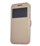 Cumpara ieftin Husa Flip Samsung J6 Plus 2018 + Cablu de date Cadou, Auriu, Negru