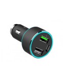 Incarcator auto 1xUSB QC3.0 + 1xUSB 2.4A + 1xUSB Type-C 42W