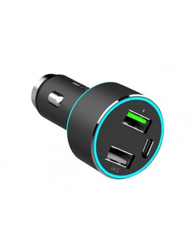 Incarcator auto 1xUSB QC3.0 + 1xUSB 2.4A + 1xUSB Type-C 42W