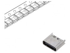Soclu USB C pentru PCB SMT PIN 24 Gen2 USB 3.1