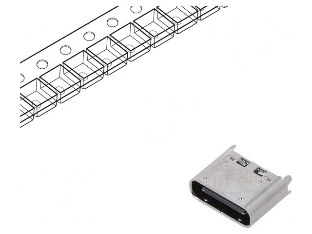 Soclu USB C pentru PCB SMT PIN 24 Gen2 USB 3.1