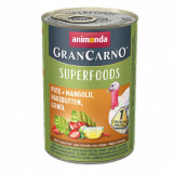 Animonda GranCarno Superfoods - curcan + rădăcini de plante 400g