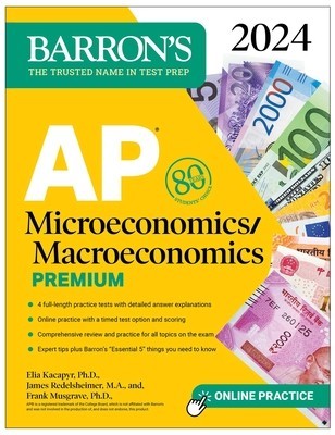 AP Microeconomics/Macroeconomics Premium, 2024: 4 Practice Tests + Comprehensive Review + Online Practice foto