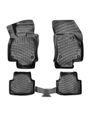 Set covorase auto din cauciuc tip tavita Skoda Octavia III 2012-2020 foto