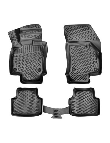 Set covorase auto din cauciuc tip tavita Skoda Octavia III 2012-2020