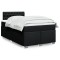 vidaXL Pat box spring cu saltea, negru, 120x200 cm, textil 3288164