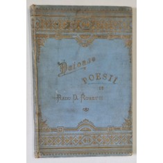 DUIOASE POEZII de RADU D. ROSETTI , 1897 , LIPSA PAGINA DE TITLU *