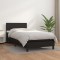 vidaXL Pat box spring cu saltea, negru, 90x190 cm, piele ecologică 3140975