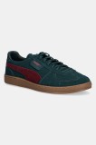 Puma sneakers din piele intoarsă Super Team culoarea verde, 403171