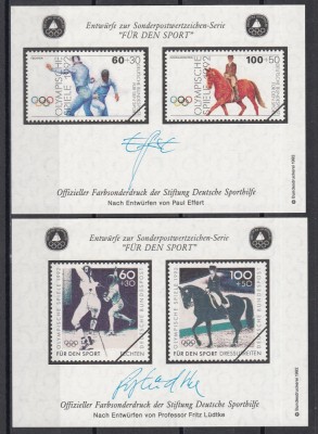 Germania 1992 - Jocurile Olimpice de la Barcelona, 2 Colite, MNH foto