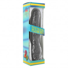 Vibrator Vinyl P-Shape Negru, 21cm