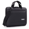 Geanta Laptop Thule Gauntlet Attache Negru pentru MacBook Pro 14/Air 13, Poliuretan, Protectie Rigidă