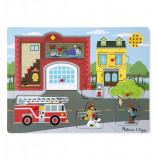 Puzzle cu sunete Brigada de pompieri Melissa and Doug, Melissa &amp; Doug