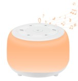 Dispozitiv Sunet Alb, white noise, 34 sunete, pentru copii si adulti, portabil, timer, RGB, Lampa de veghe, alb, Oem