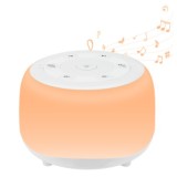 Dispozitiv Sunet Alb, white noise, 34 sunete, pentru copii si adulti, portabil, timer, RGB, Lampa de veghe, alb