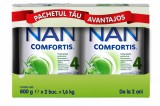 Pachet Nan 4 Comfortis +2 ani, 2 x 800g, Nestle
